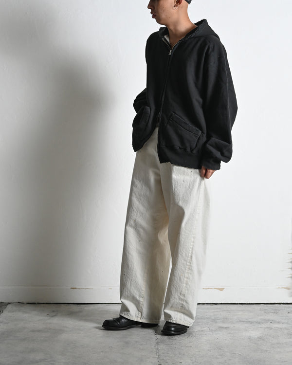 ZIP UP HOODIE, black