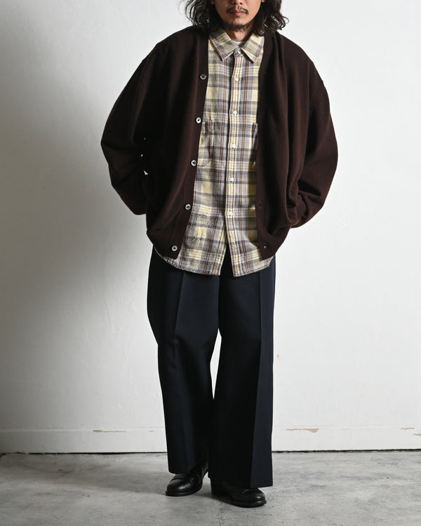 NEL CHECK OVER WORK SHIRT, ivory