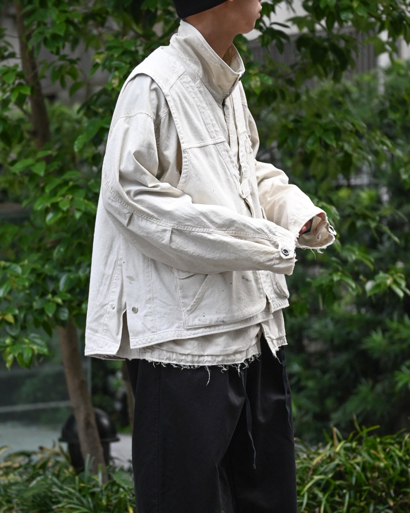 ANCELLM アンセルム - AGING FIELD JACKET, white – coelacanth
