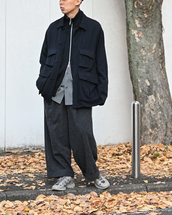 DOUBLE PLEATED CROPPED TROUSERS, houndstooth