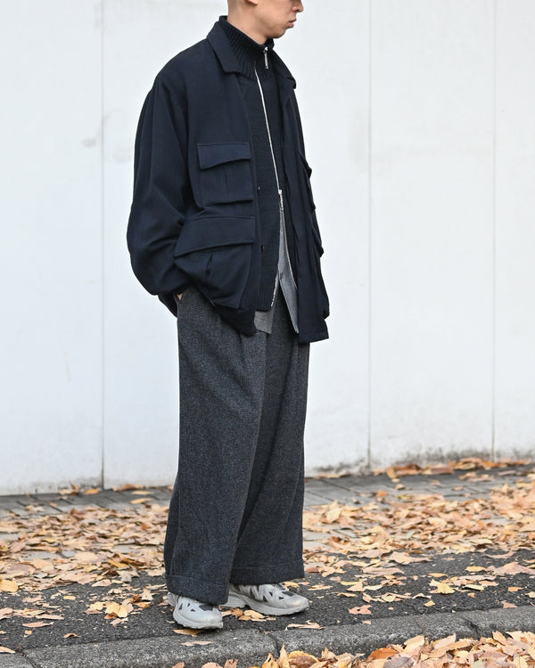 DOUBLE PLEATED CROPPED TROUSERS, houndstooth