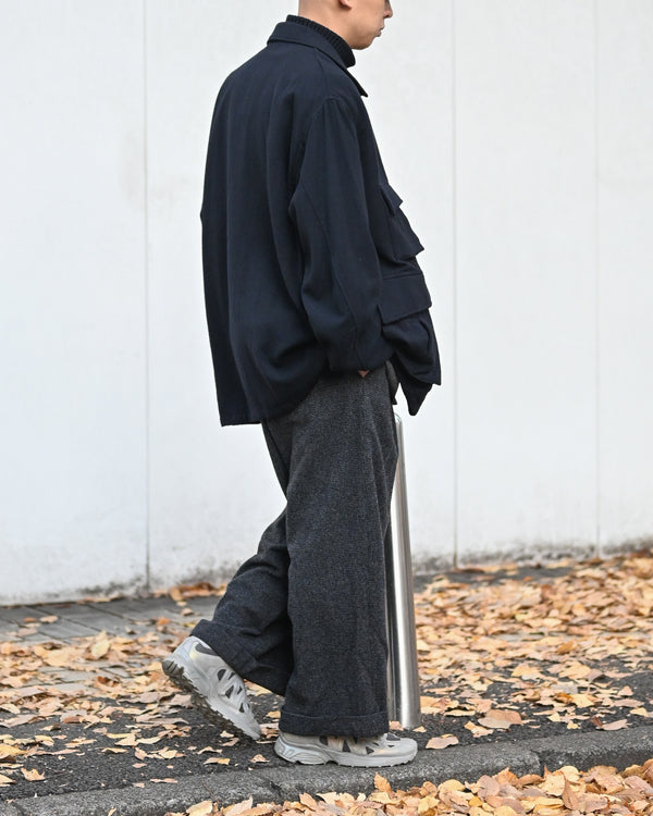 WASHED W/R CASH TWILL MIL-JKT