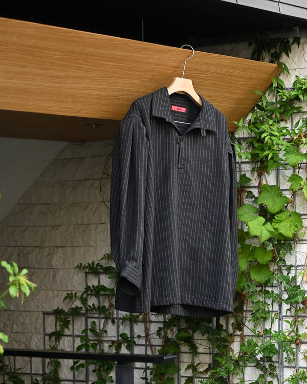 skipper shirt, wool stripe