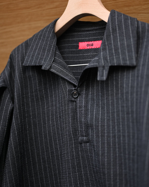 skipper shirt, wool stripe