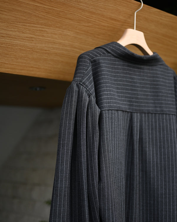 skipper shirt, wool stripe