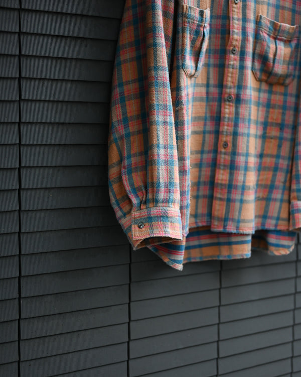 NEL CHECK OVER WORK SHIRT, camel
