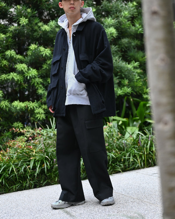 WASHED W/R CASH TWILL MIL-JKT
