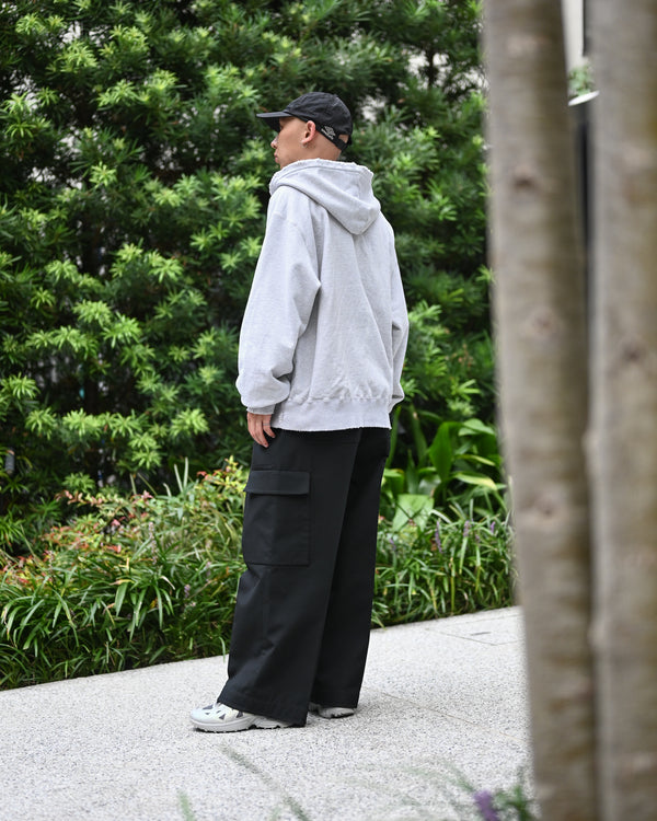 WOOL SILK REVER CARGO TROUSERS