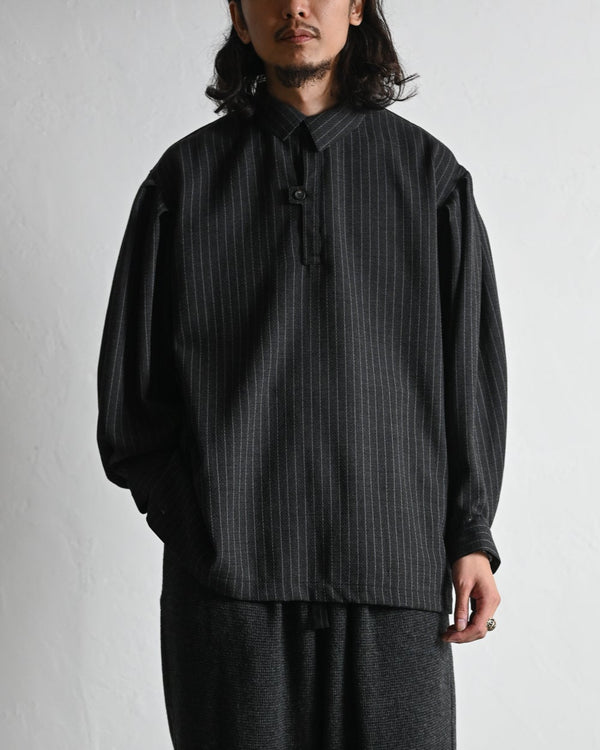 skipper shirt, wool stripe