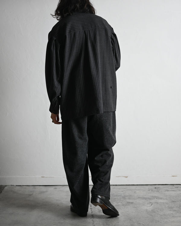 skipper shirt, wool stripe