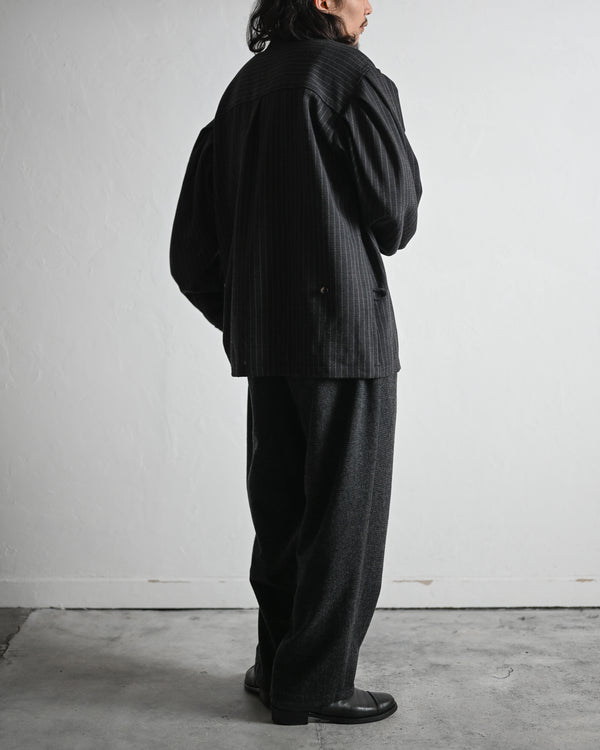 skipper shirt, wool stripe