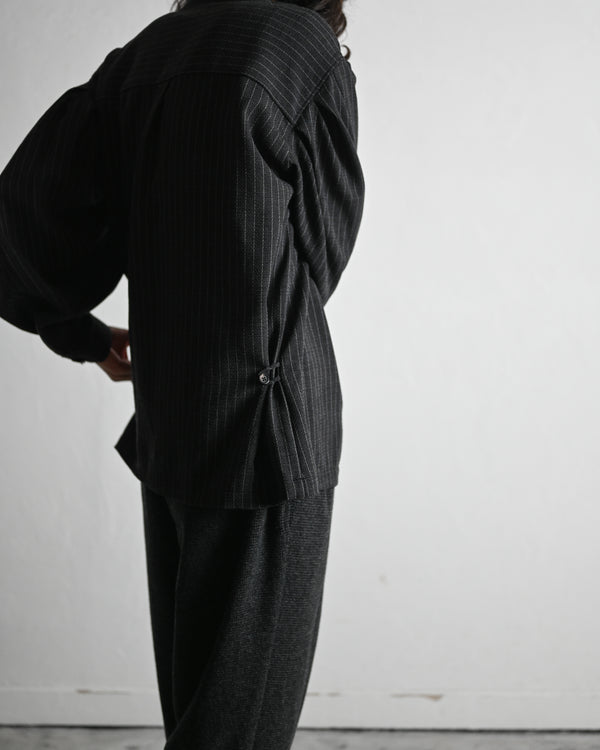 skipper shirt, wool stripe