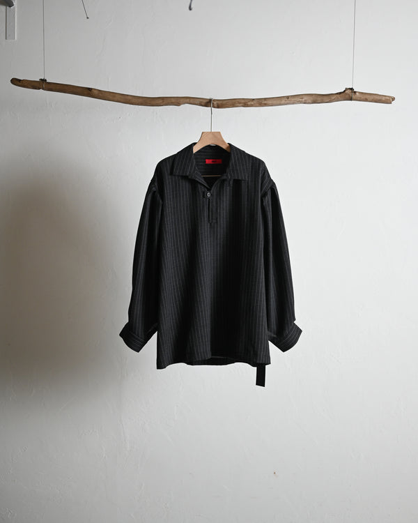 skipper shirt, wool stripe