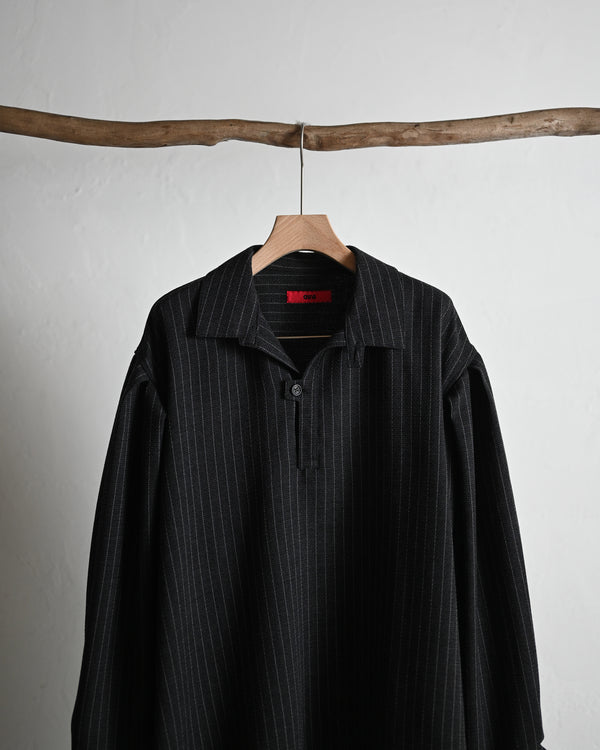 skipper shirt, wool stripe