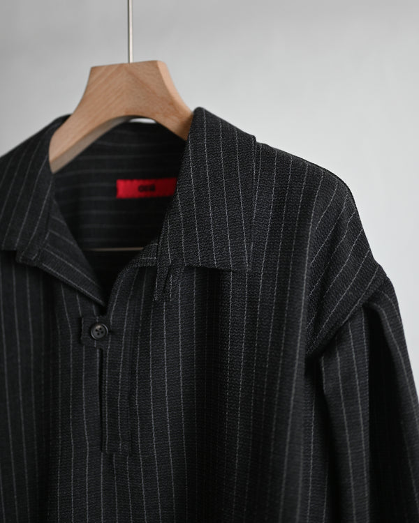 skipper shirt, wool stripe