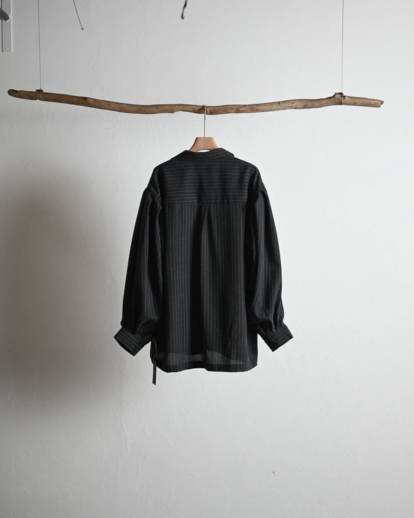 skipper shirt, wool stripe