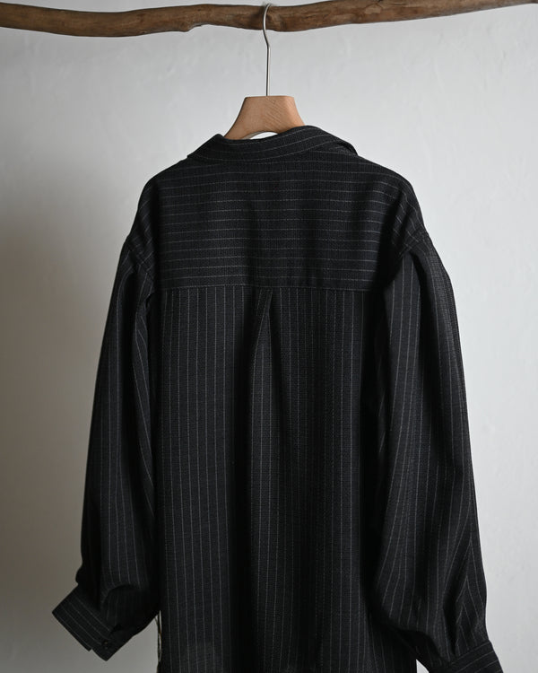skipper shirt, wool stripe