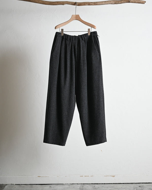 DOUBLE PLEATED WIDE EASY PANTS, houndstooth