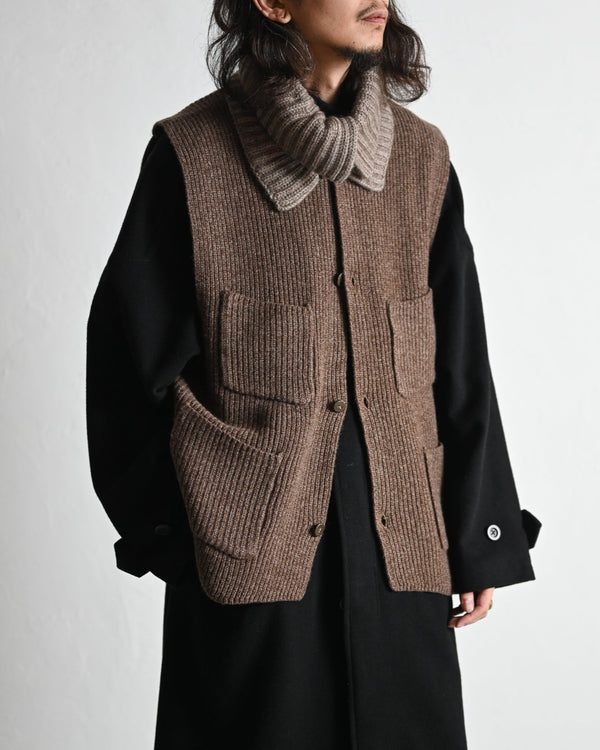 melange knit chokki, 2colors
