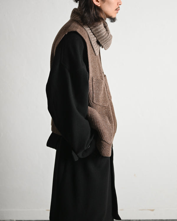 melange knit chokki, 2colors