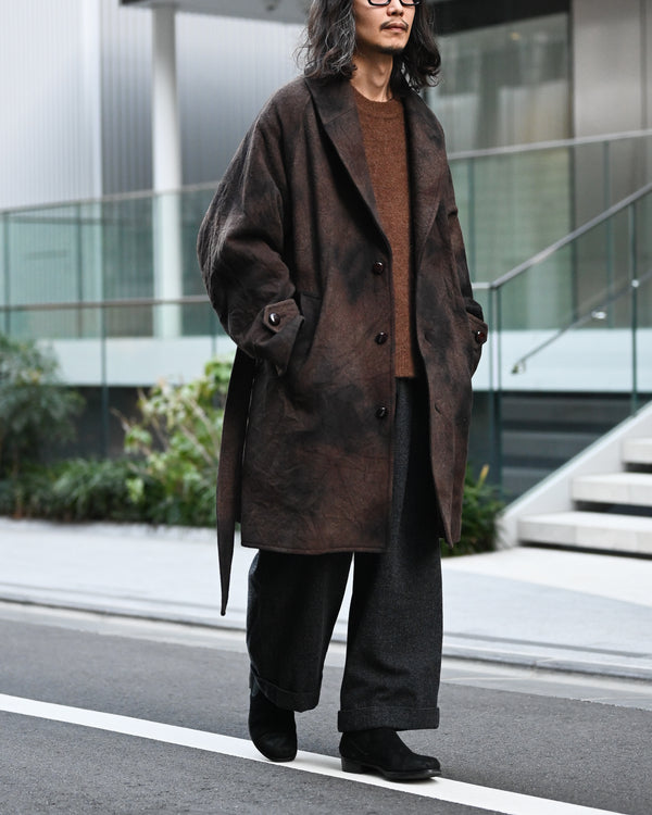 tabi melton coat, sabi