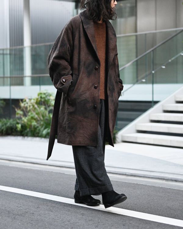 tabi melton coat, sabi