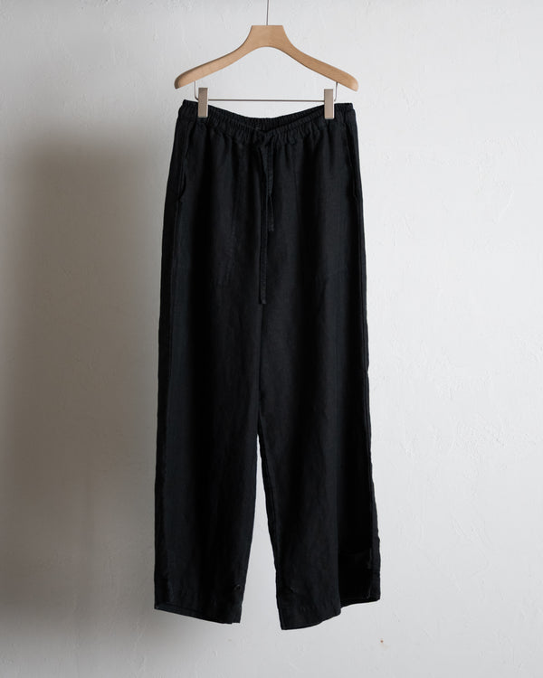 Double Layers Cliff Pants, BLACK
