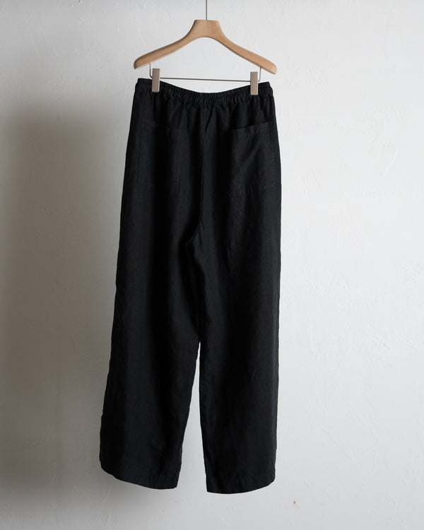 Double Layers Cliff Pants, BLACK