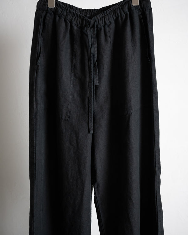 Double Layers Cliff Pants, BLACK