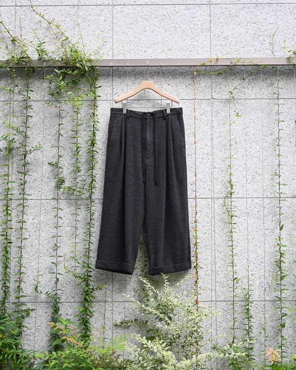 DOUBLE PLEATED CROPPED TROUSERS, houndstooth