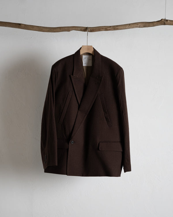 DOUBLE TAILORED JACKET, GRAPH CHECK
