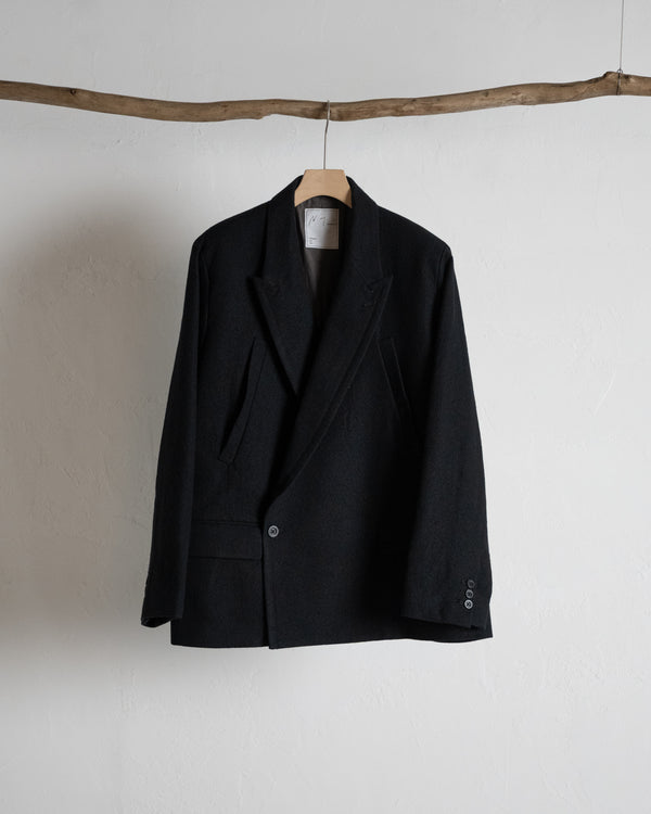DOUBLE TAILORED JACKET, BLACK