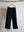 WOOL BELTED WIDE SLACKS, BLACK
