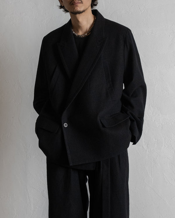 DOUBLE TAILORED JACKET, BLACK