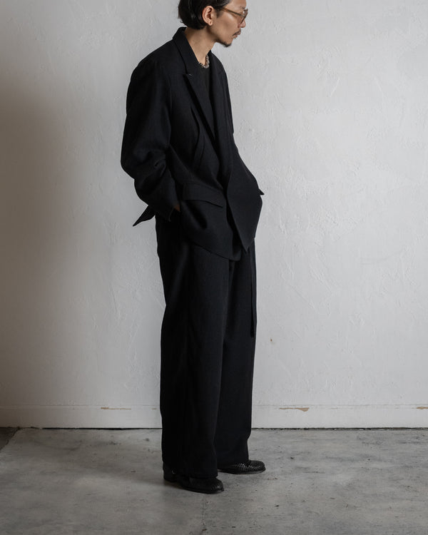 DOUBLE TAILORED JACKET, BLACK