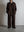 WOOL BELTED WIDE SLACKS, GRAPH CHECK