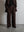 WOOL BELTED WIDE SLACKS, GRAPH CHECK