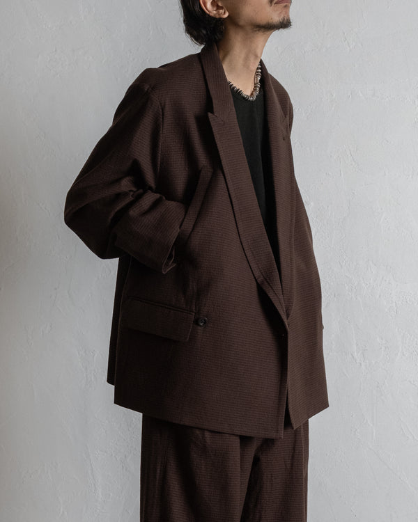 DOUBLE TAILORED JACKET, GRAPH CHECK