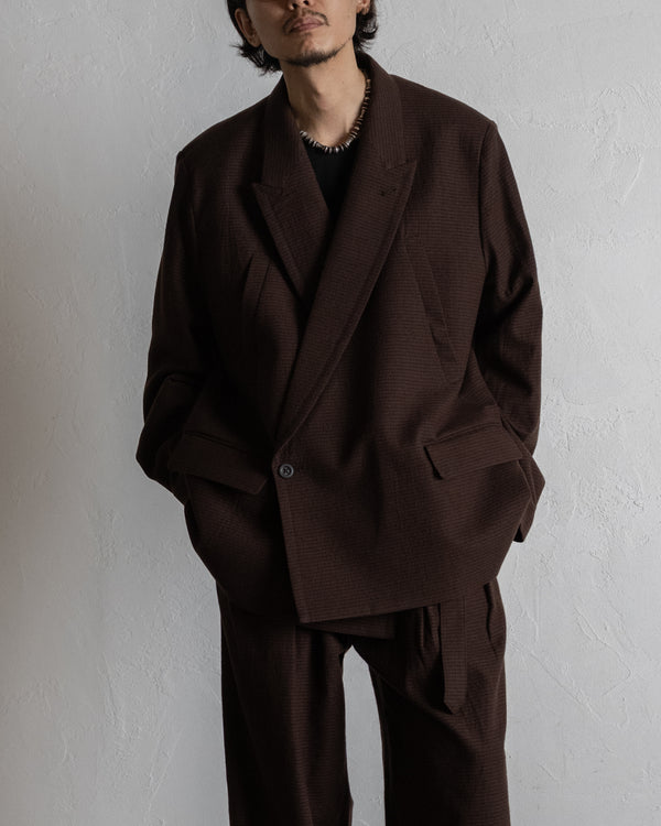 DOUBLE TAILORED JACKET, GRAPH CHECK