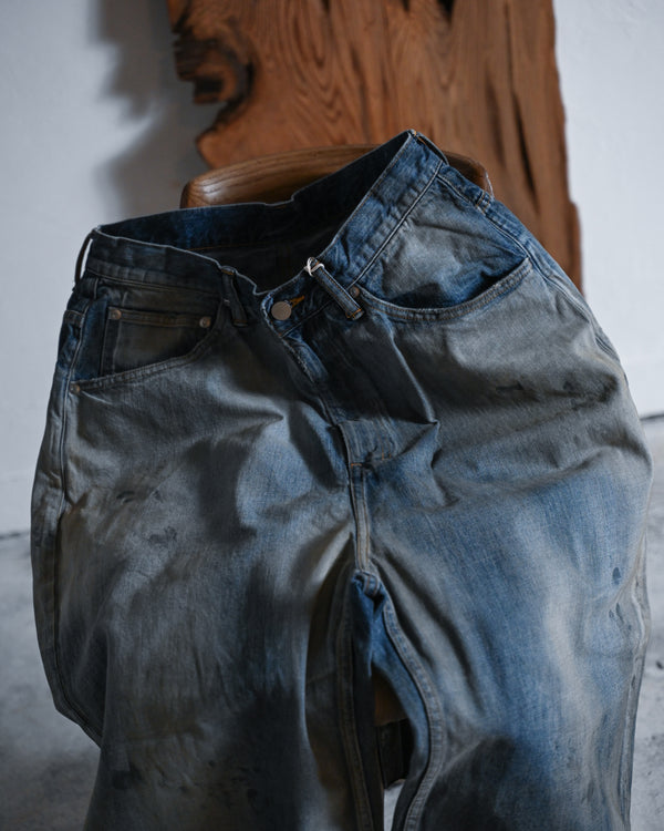 AGING WIDE DENIM 5P PANTS-ANCELLM-COELACANTH