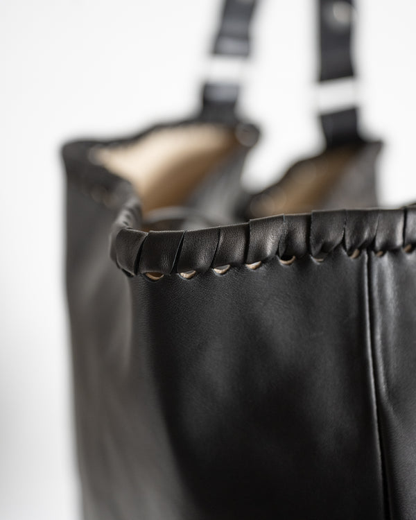 2 Pockets Tote Bag Large, Mesh Horse Wax
