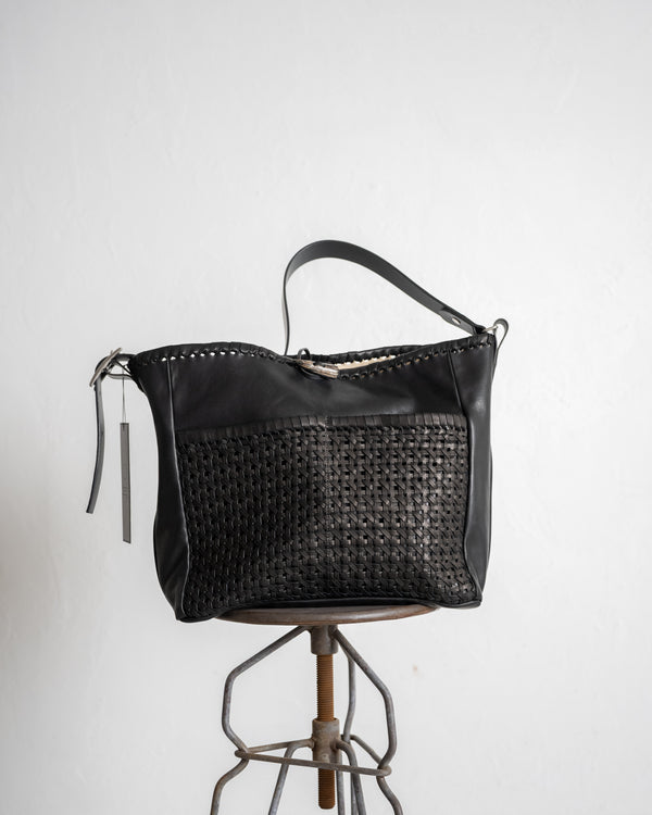 2 Pockets Tote Bag Large, Mesh Horse Wax