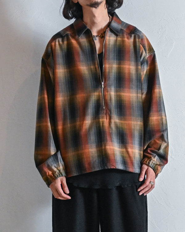 R/C CHECK PULL OVER SHIRT-ANCELLM-COELACANTH