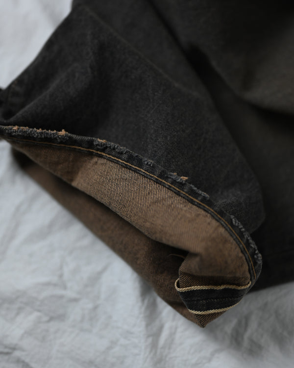 coffee black denim trousers_dstryd