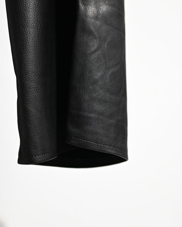 LEATHER WIDE PANTS, FULL GRAIN-YOKO SAKAMOTO-COELACANTH