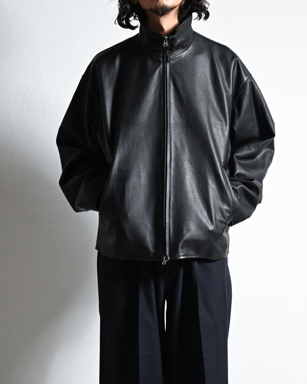 RIDERS JACKET, FULL GRAIN LEATHER-YOKO SAKAMOTO-COELACANTH