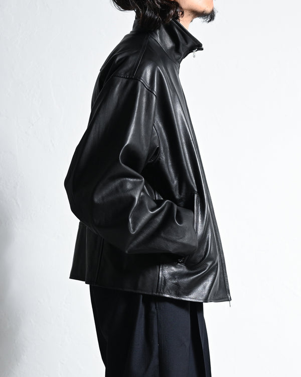 RIDERS JACKET, FULL GRAIN LEATHER-YOKO SAKAMOTO-COELACANTH