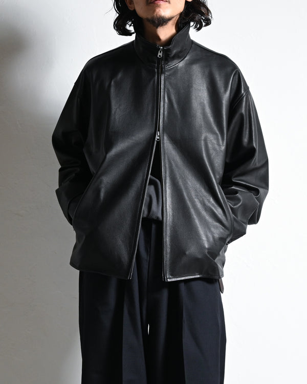 RIDERS JACKET, FULL GRAIN LEATHER-YOKO SAKAMOTO-COELACANTH