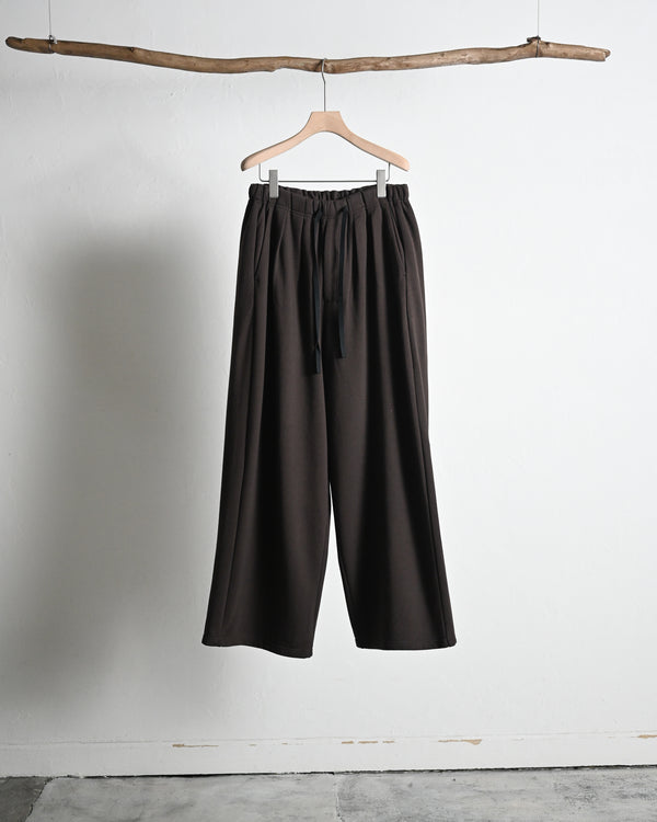 2TUCK SWEAT PANTS, brown