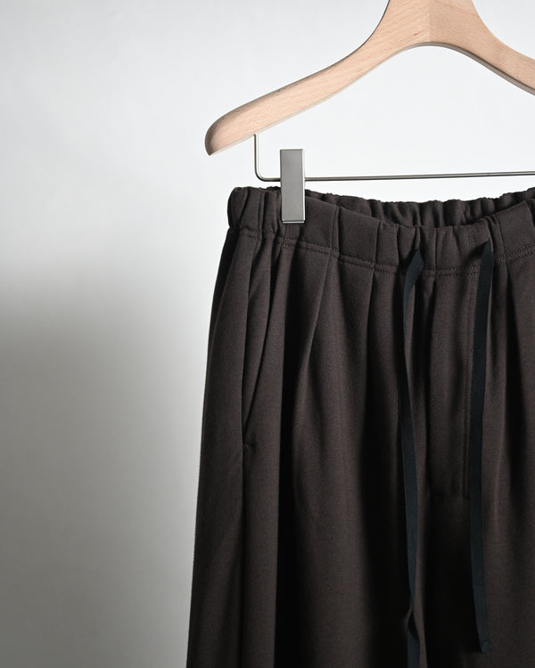 2TUCK SWEAT PANTS, brown